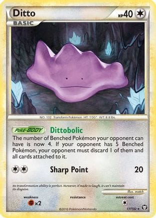 'Pokemon - 'Ditto 017  Triumphant - Rare
