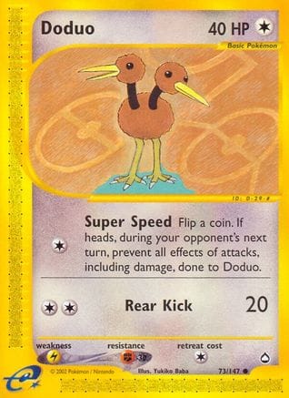 'Pokemon - 'Doduo 073/147  Aquapolis - Common