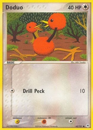 'Pokemon - 'Doduo 060  - Reverse Holofoil Hidden Legends - Common