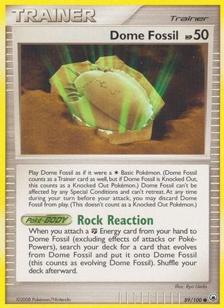 'Pokemon - 'Dome Fossil 089  - Reverse Holofoil Majestic Dawn - Common