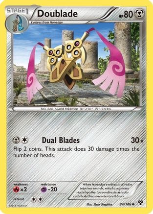 'Pokemon - 'Doublade 084  - Reverse Holofoil XY Base Set - Uncommon