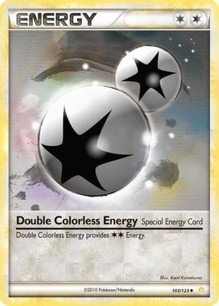 'Pokemon - 'Double Colorless Energy 103/123  HeartGold SoulSilver - Uncommon