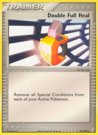 'Pokemon - 'Double Full Heal 077/100  Crystal Guardians - Uncommon