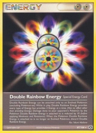 'Pokemon - 'Double Rainbow Energy 087  Emerald - Rare