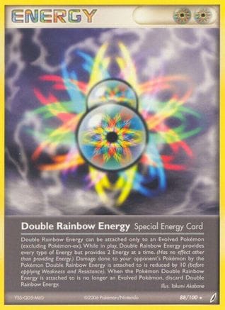 'Pokemon - 'Double Rainbow Energy 088/100  - Reverse Holofoil Crystal Guardians - Rare