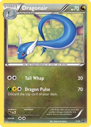'Pokemon - 'Dragonair (3) 003  - Holofoil Dragon Vault - Holo Rare