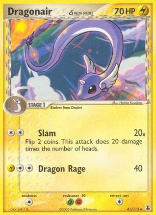 'Pokemon - 'Dragonair 041/113  Delta Species - Uncommon