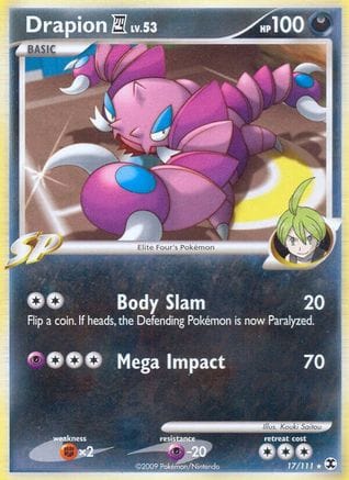 'Pokemon - 'Drapion E4 017  Rising Rivals - Rare