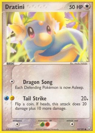 'Pokemon - 'Dratini 053/109  - Reverse Holofoil Team Rocket Returns - Common