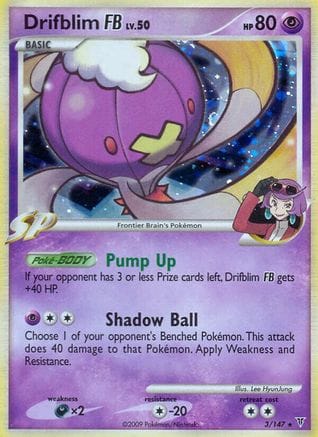 'Pokemon - 'Drifblim FB 003  - Holofoil Supreme Victors - Holo Rare