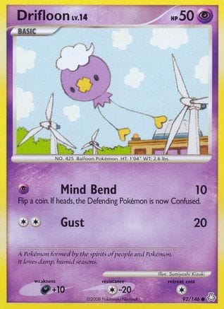 'Pokemon - 'Drifloon 092  - Reverse Holofoil Legends Awakened - Common