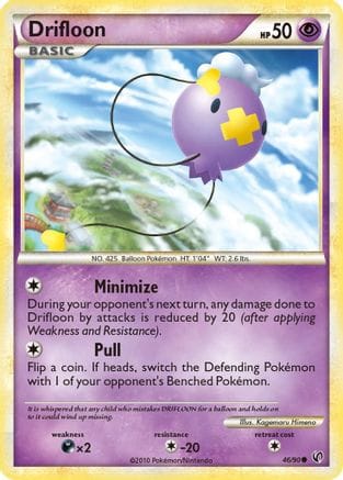 'Pokemon - 'Drifloon 046  - Reverse Holofoil Undaunted - Common