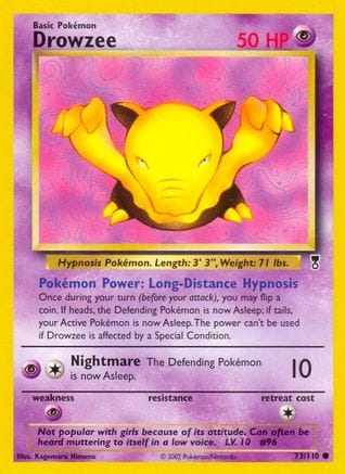'Pokemon - 'Drowzee 073  Legendary Collection - Common