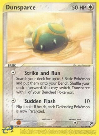 'Pokemon - 'Dunsparce 060/100  - Reverse Holofoil Sandstorm - Common
