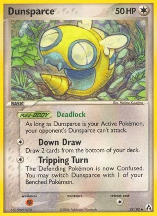 'Pokemon - 'Dunsparce 031  - Reverse Holofoil Legend Maker - Uncommon