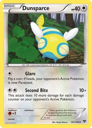 'Pokemon - 'Dunsparce 101  XY Base Set - Uncommon