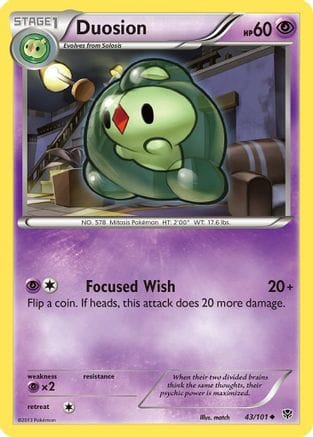 'Pokemon - 'Duosion 043  Plasma Blast - Uncommon