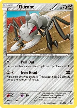 'Pokemon - 'Durant 083/124  Dragons Exalted - Uncommon
