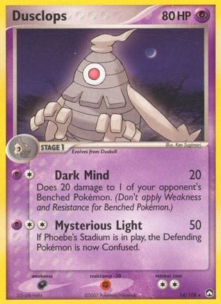 'Pokemon - 'Dusclops 014  Power Keepers - Rare