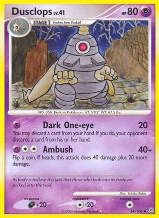'Pokemon - 'Dusclops (34) 034  Stormfront - Uncommon