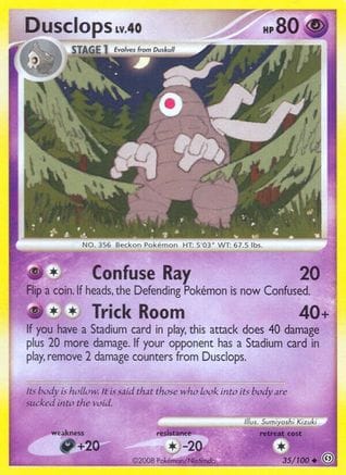 'Pokemon - 'Dusclops (35) 035  Stormfront - Uncommon