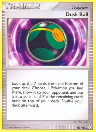 'Pokemon - 'Dusk Ball 110/123  - Reverse Holofoil Mysterious Treasures - Uncommon