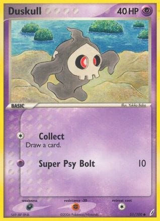 'Pokemon - 'Duskull 051/100  - Reverse Holofoil Crystal Guardians - Common