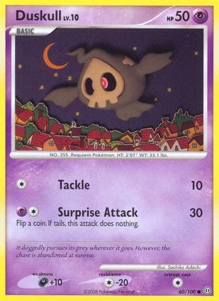 'Pokemon - 'Duskull (60) 060  - Reverse Holofoil Stormfront - Common