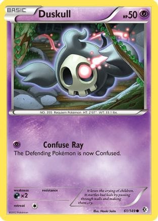 'Pokemon - 'Duskull 061  Boundaries Crossed - Common
