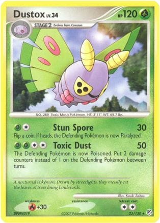 'Pokemon - 'Dustox 025  Diamond and Pearl - Rare
