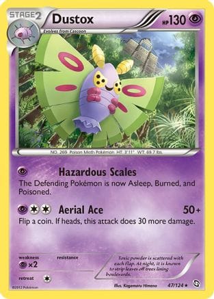 'Pokemon - 'Dustox 047  - Reverse Holofoil Dragons Exalted - Rare