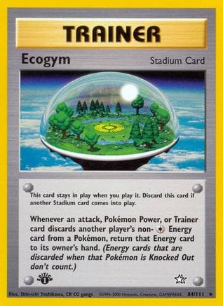 'Pokemon - 'Ecogym 084/111  - 1st Edition Neo Genesis - Rare