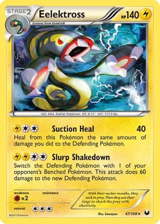 'Pokemon - 'Eelektross 047  - Holofoil Dark Explorers - Holo Rare