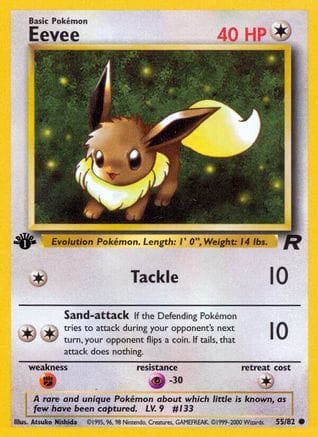 'Pokemon - 'Eevee 055/82  - Unlimited Team Rocket - Common