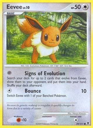 'Pokemon - 'Eevee 059/111  Rising Rivals - Common