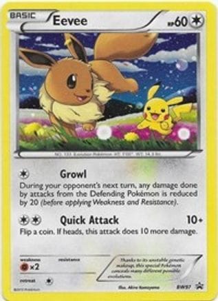 'Pokemon - 'Eevee BW97  - Holofoil Black and White Promos - Promo