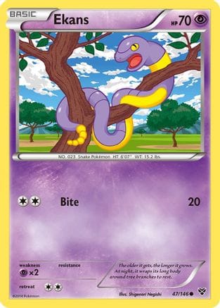 'Pokemon - 'Ekans 047/146  XY Base Set - Common