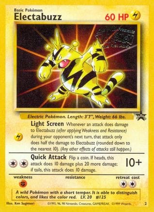 'Pokemon - 'Electabuzz (Movie Promo) 002/53  WoTC Promo - Promo