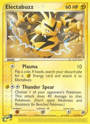 'Pokemon - 'Electabuzz 035/100  Sandstorm - Uncommon
