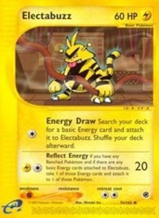 'Pokemon - 'Electabuzz 076/165  Expedition - Uncommon