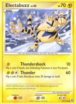 'Pokemon - 'Electabuzz 087  Secret Wonders - Common