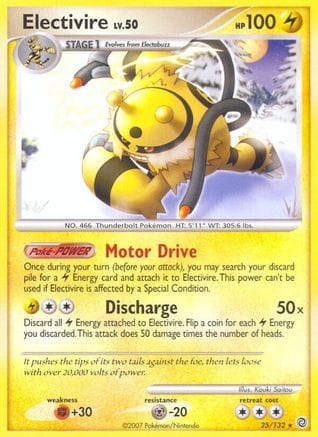 'Pokemon - 'Electivire 025  - Reverse Holofoil Secret Wonders - Rare