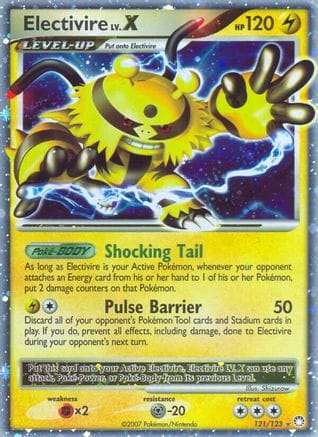 'Pokemon - 'Electivire LV.X 121  - Holofoil Mysterious Treasures - Ultra Rare