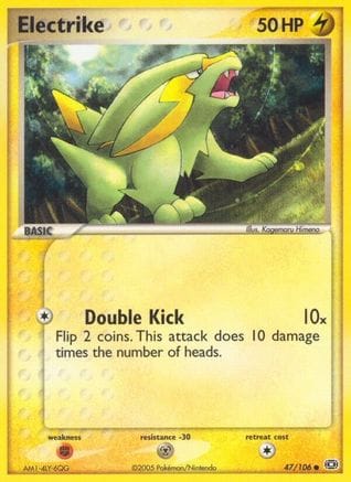 'Pokemon - 'Electrike 047/106  Emerald - Common