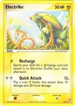 'Pokemon - 'Electrike 002  EX Trainer Kit 2 Plusle & Minun - Common