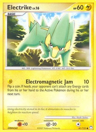 'Pokemon - 'Electrike 081  Mysterious Treasures - Common