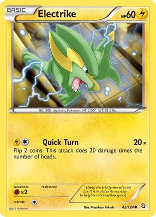 'Pokemon - 'Electrike (42) 042  Dragons Exalted - Common