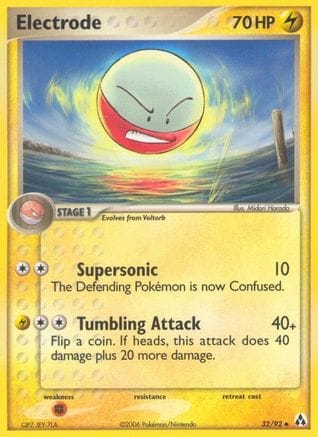 'Pokemon - 'Electrode 032  - Reverse Holofoil Legend Maker - Uncommon