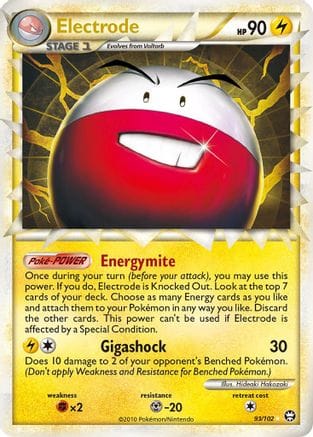 'Pokemon - 'Electrode (Prime) 093  - Holofoil Triumphant - Ultra Rare