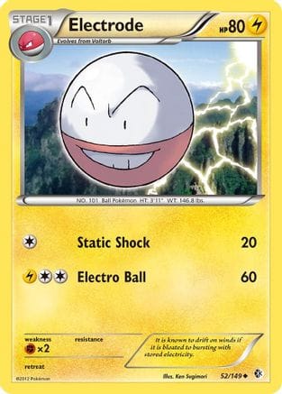 'Pokemon - 'Electrode 052  Boundaries Crossed - Uncommon